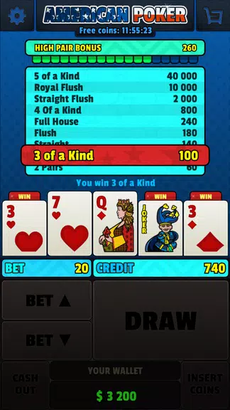 American Poker 3 Stars Screenshot 3