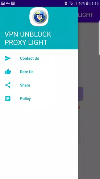 VPN UNBLOCK PROXY LIGHT Free VPN Unlimited Proxy Screenshot 2