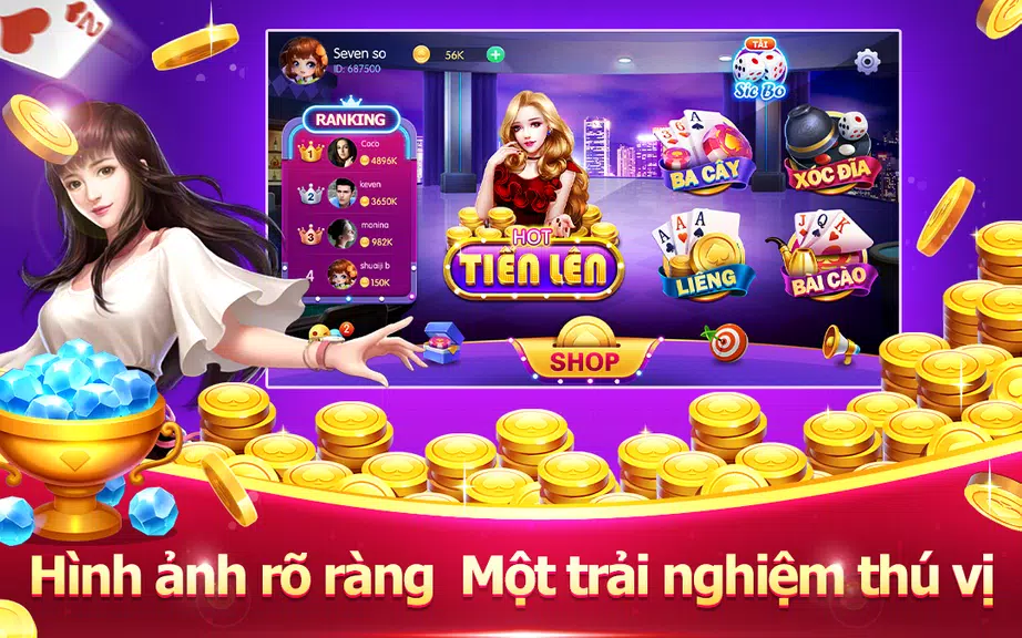 Lộc77-Tiến lên liêng ba cây Screenshot 1