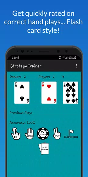 Blackjack Strategy Trainer Screenshot 2