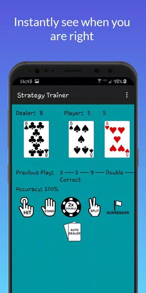 Blackjack Strategy Trainer Screenshot 3