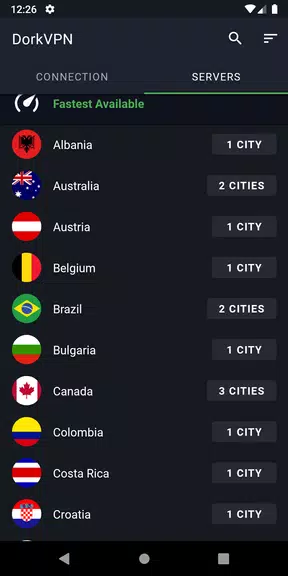 Dork VPN - The Fastest, Most S Screenshot 1