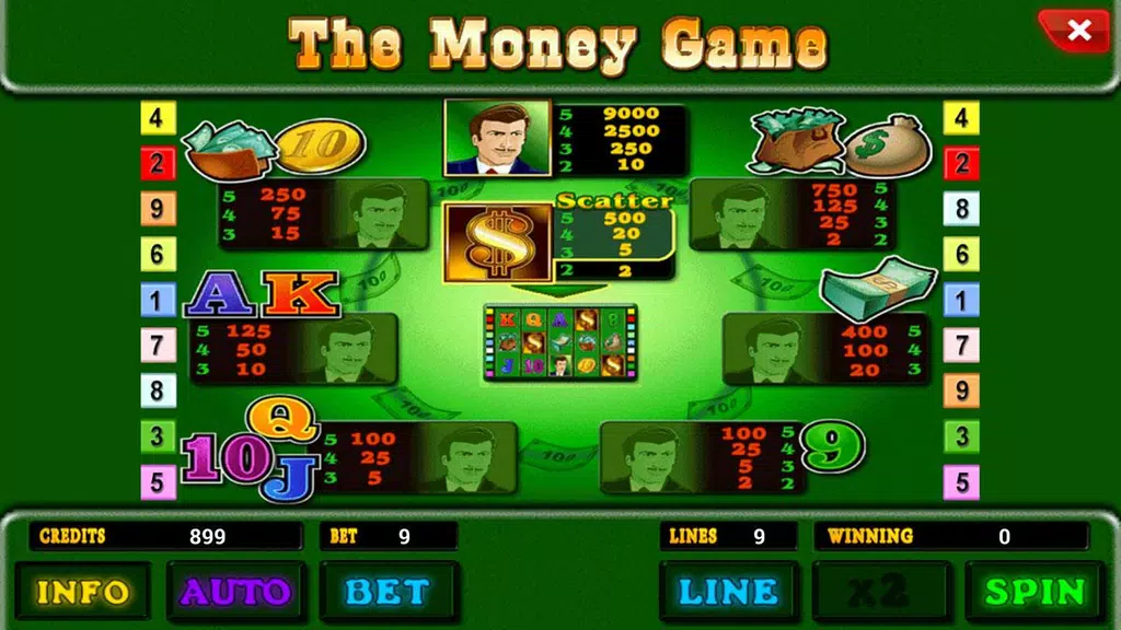 The Money Game slot Screenshot 3