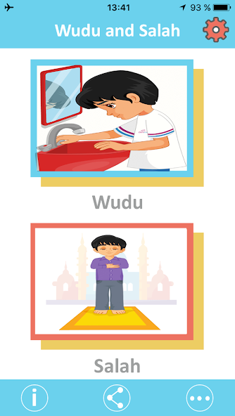 Muslim kids guide Salah & Wudu Mod Screenshot 1