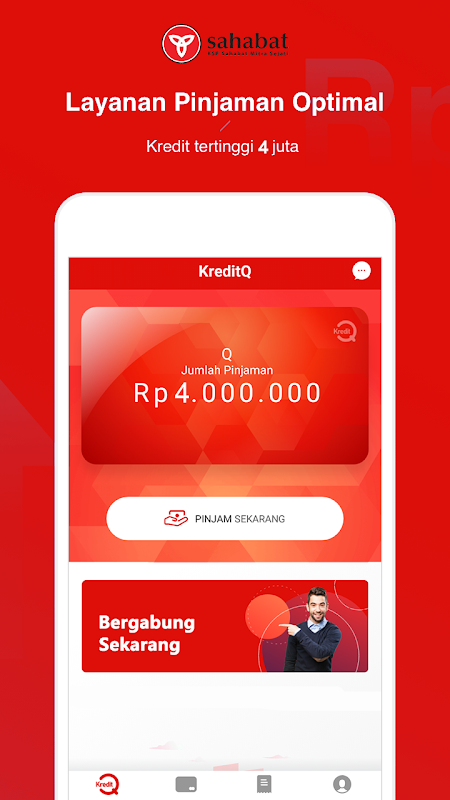 KreditQ - Pinjaman Uang Cepat, Mudah, Bunga Wajar Screenshot 1