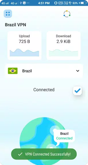 Brazil VPN - Free VPN & Hotspot Secure VPN Screenshot 1