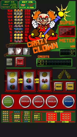 slot machine crazy clown Screenshot 1