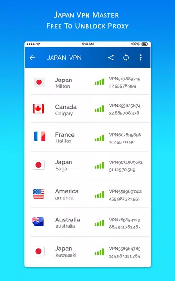 JAPAN VPN MASTER - Free To Unblock Proxy Screenshot 3