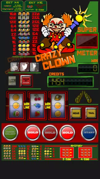 slot machine crazy clown Screenshot 3