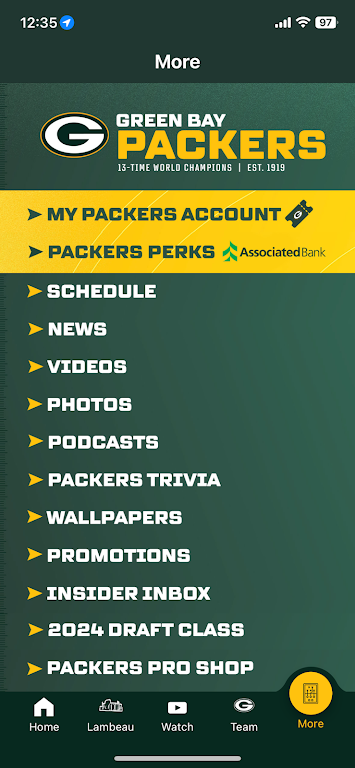 Green Bay Packers Screenshot 3