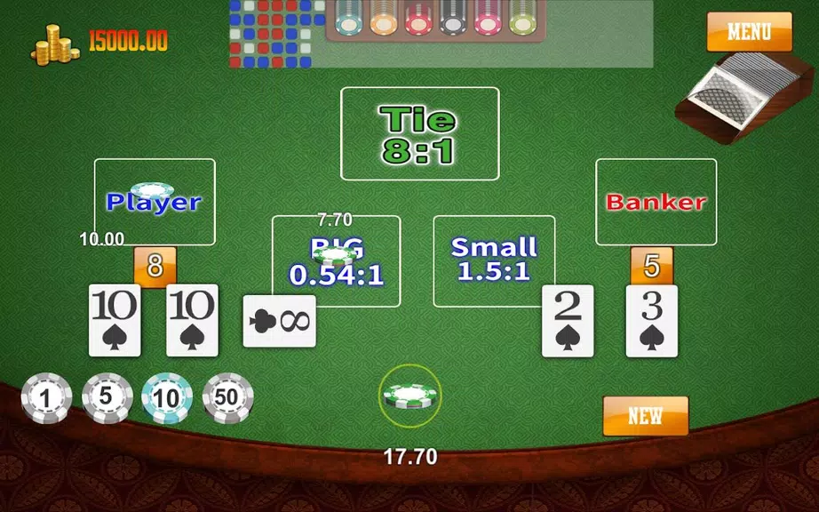 Baccarat  : CasinoKing game Screenshot 3