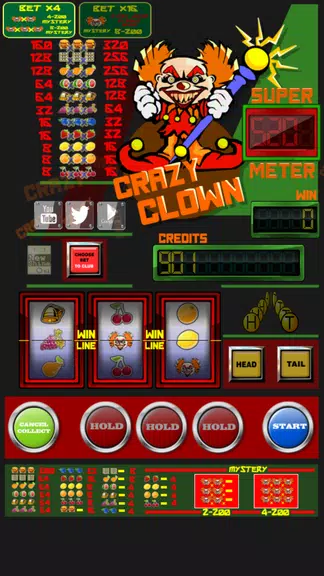 slot machine crazy clown Screenshot 2