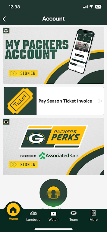 Green Bay Packers Screenshot 2