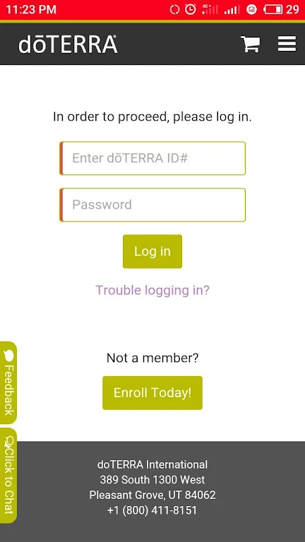 doTERRA LOGIN Screenshot 3