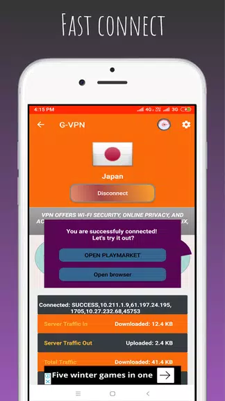 G-VPN - Betternet Hotspot VPN & Private Browser Screenshot 3