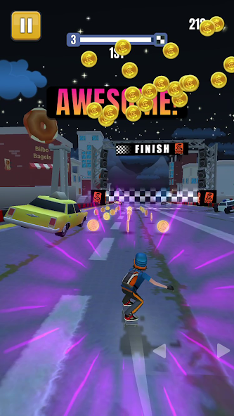 Faily Skater Street Racer Mod Screenshot 2