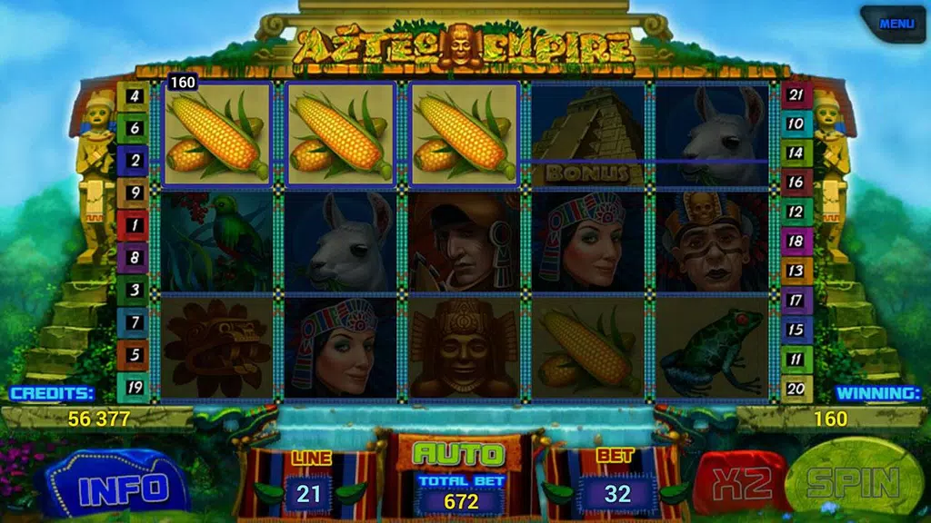 Aztec Empire - slot Screenshot 3