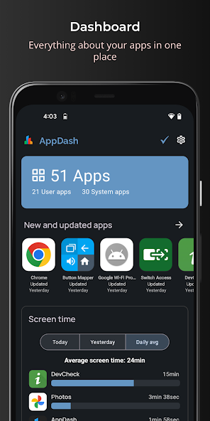 AppDash: App Manager & Backup Mod Screenshot 1