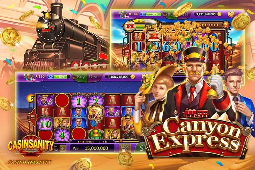 Casinsanity Slots – Free Casino Pop Games Screenshot 1