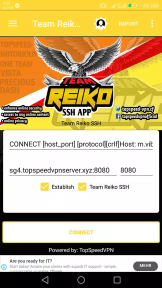 TeamReiko SSH VPN Screenshot 2