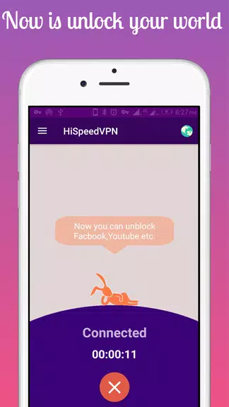 Hi-SpeedVPN Faster Server Free VPN Unlimited Screenshot 4