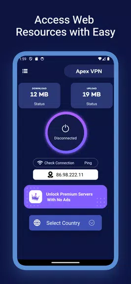 Apex VPN - Unlimited Speed VPN Screenshot 1