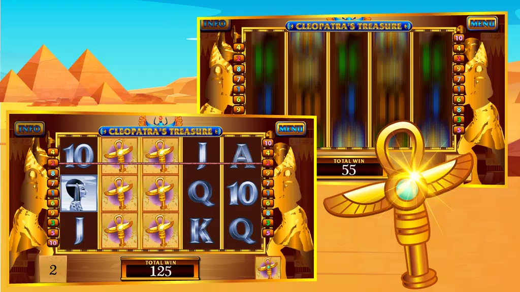 Cleopatras Treasures Slot Screenshot 3