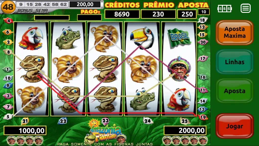 Amazônia Fantasy Slots Screenshot 3