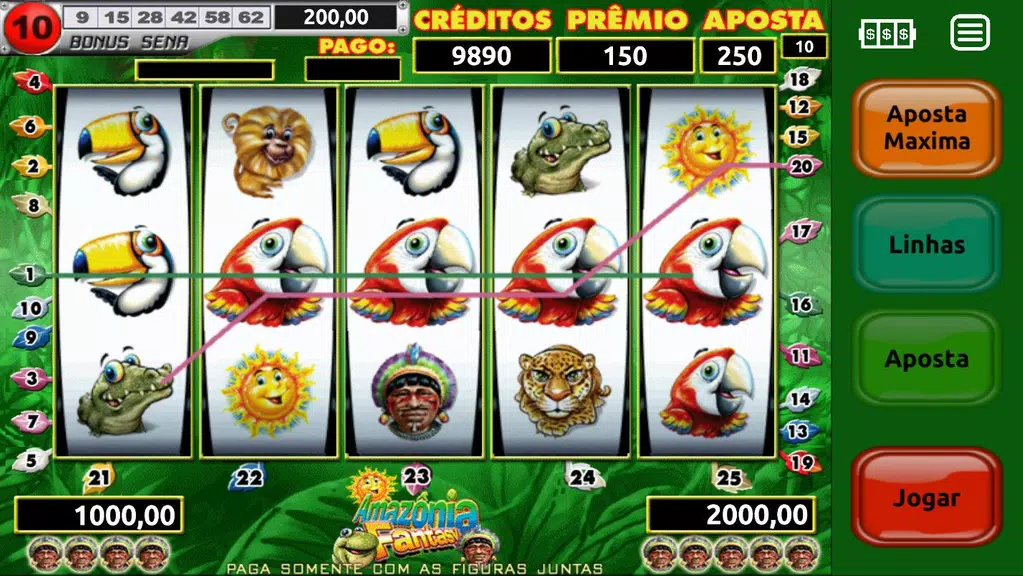 Amazônia Fantasy Slots Screenshot 1