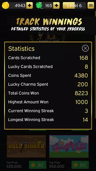 VIP Scratch Cards Screenshot 4