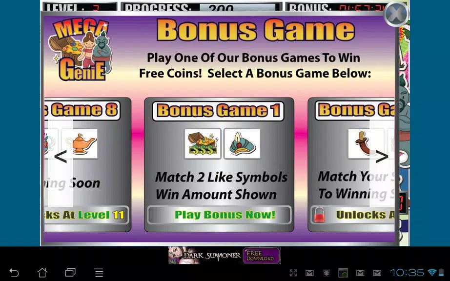 Mega Genie Slot Machine Screenshot 2