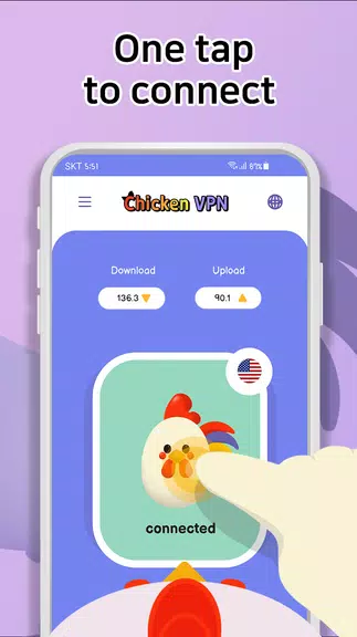 Chicken VPN - Fast unlimited p Screenshot 1