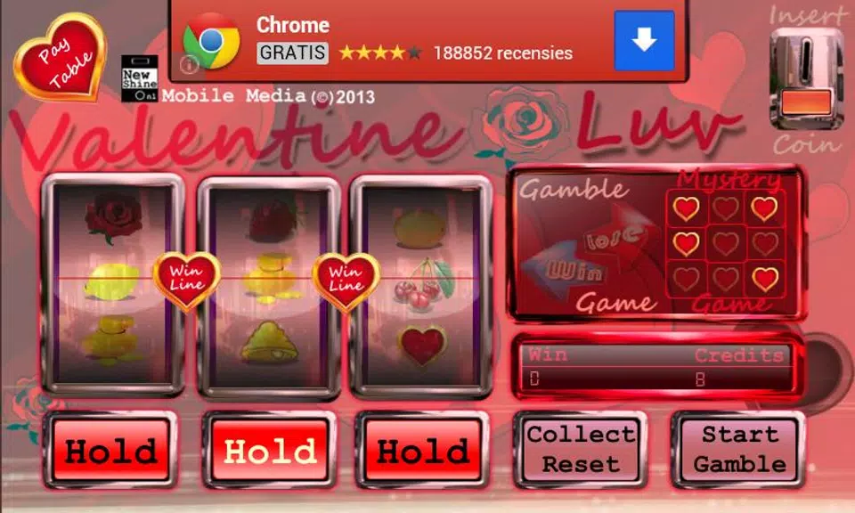 Valentine slot machine free Screenshot 3