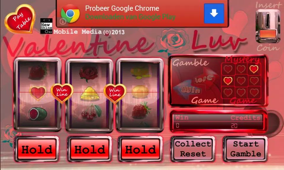 Valentine slot machine free Screenshot 2