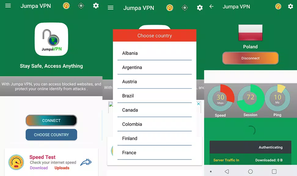 Jumpa FREE VPN - Stay Safe, Access Anything Screenshot 2