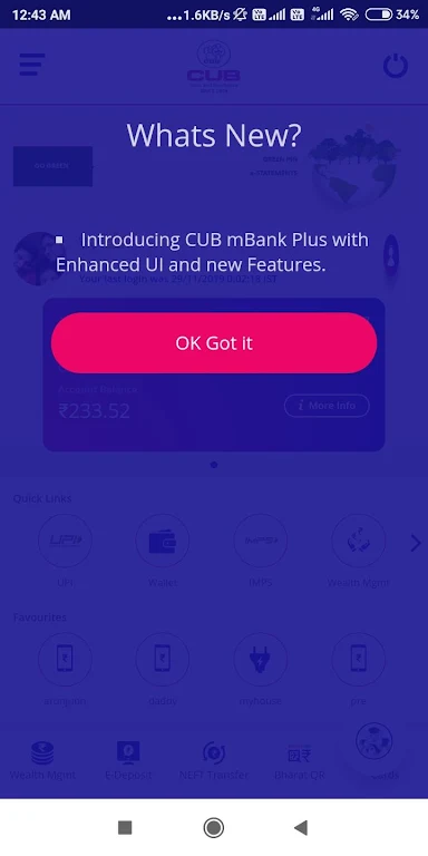 CUB All in one Mobile App Screenshot 2