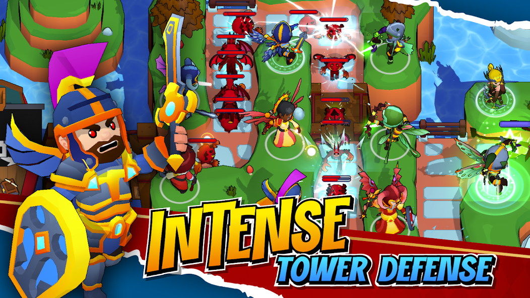 Idle Hero TD Tower Defense RPG Mod Screenshot 1