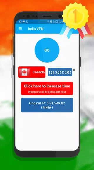 India VPN - Unlimited , Free Screenshot 1