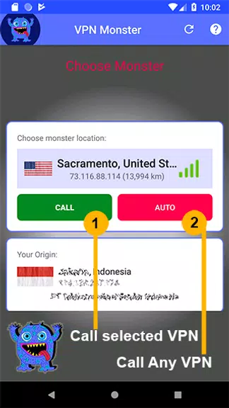 VPN MONSTER - Free Unlimited P Screenshot 3