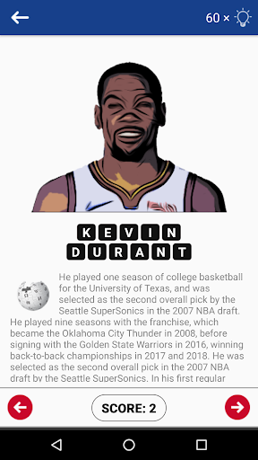 Guess The NBA Player Quiz Screenshot 2