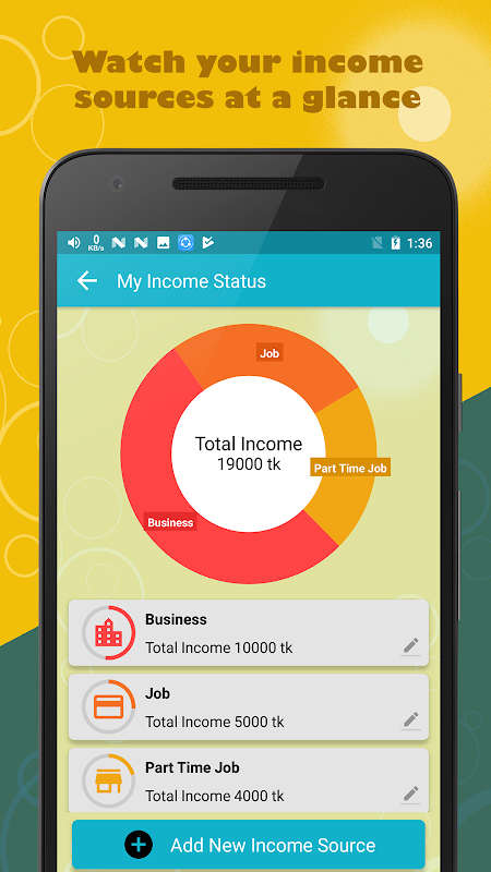 টাকা - আয় ব্যয় হিসাব, Taka Income Expense Manager Screenshot 2