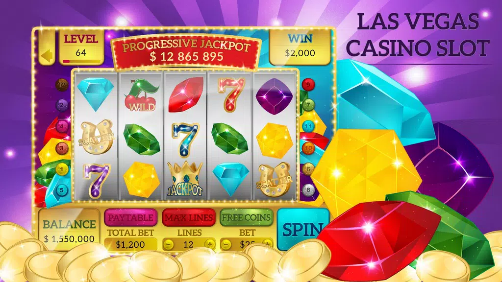 Diamonds of Las Vegas Slots Ma Screenshot 1