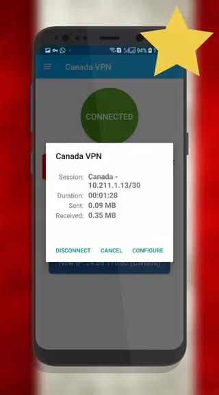 Canada VPN  - Unlimited , Free Screenshot 3