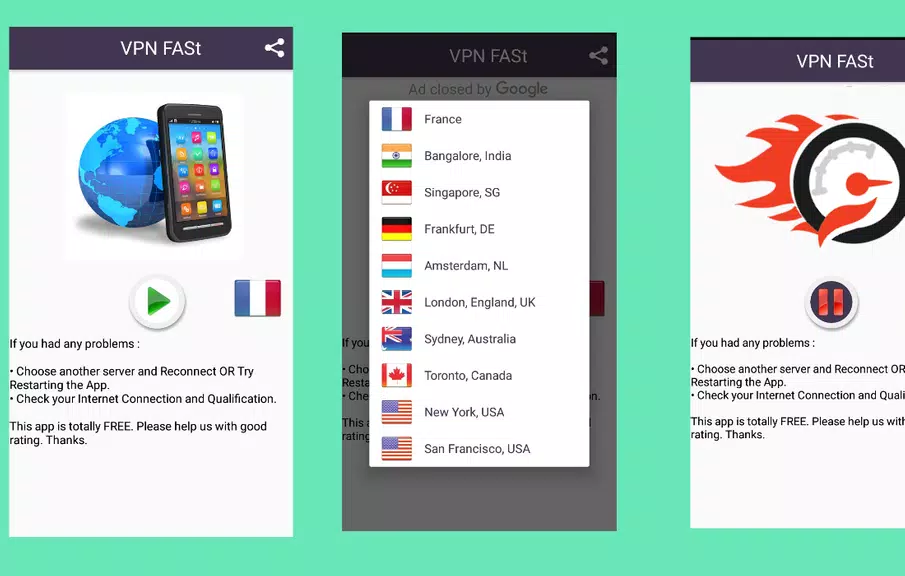 VPN FASt -(TURBO)  Unlimited Free VPN Screenshot 1