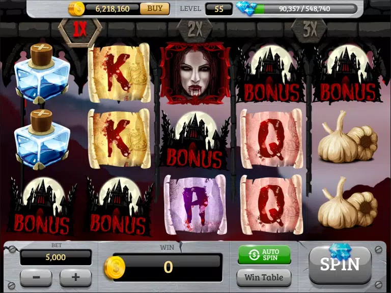 Kiss of the vampire slot Screenshot 1