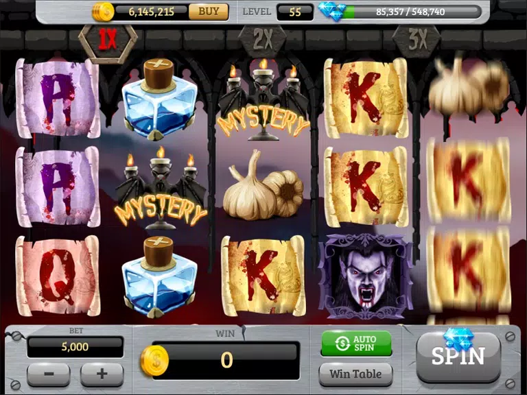 Kiss of the vampire slot Screenshot 2