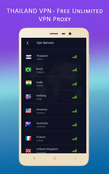 Thailand VPN - Free Unlimited VPN Proxy Screenshot 4