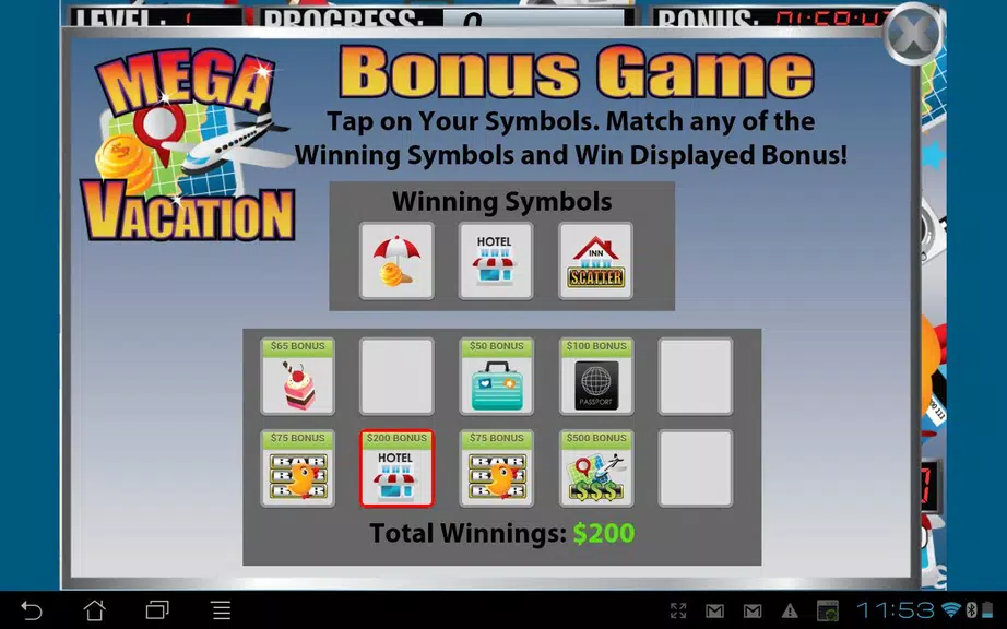 Mega Vacation Slot Machine Screenshot 3