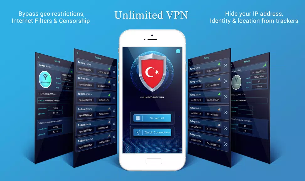 Turkey VPN Free - Easy Secure Fast VPN Screenshot 1