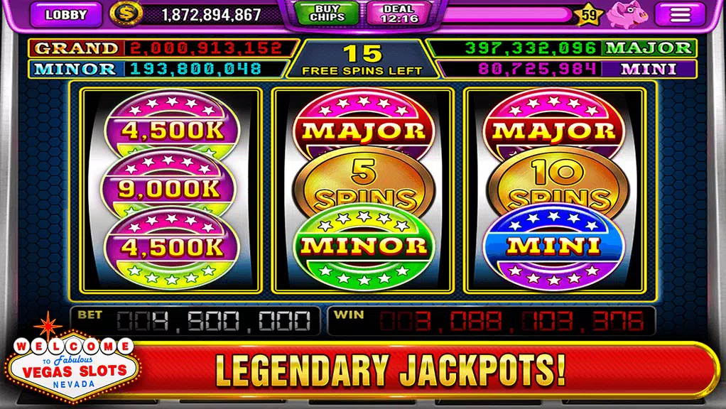 Vegas Slots - Play Las Vegas Casino Slot Machines! Screenshot 1